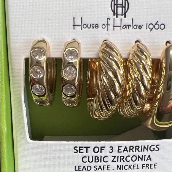 House of Harlow 1960 | Hoop Earring Trio ✨ - Picture 8 of 9